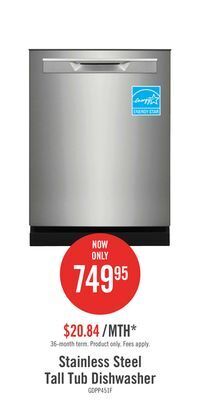 The Brick Frigidaire gallery 24" built-in dishwasher - gdpp4517af offer