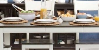 The Brick Ella 6-piece dining package - white offer