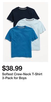 Old Navy Softest crew-neck t-shirt 3-pack for boys offer