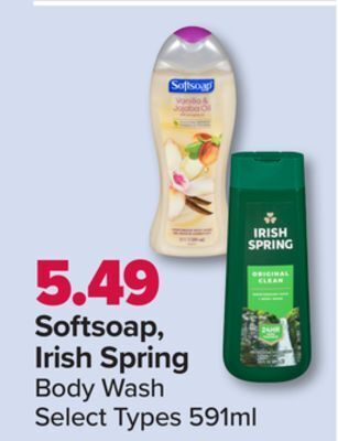 PharmaChoice Softsoap, irish spring body wash offer