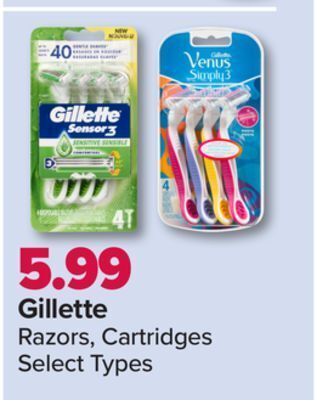 PharmaChoice Gillette razors, cartridges offer