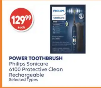 Shoppers Drug Mart Power toothbrush philips 6100 protective clean rechargeable offer