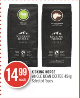 Shoppers Drug Mart Kicking horse whole bean coffee offer