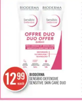 Shoppers Drug Mart Bioderma sensibio defensive sensitive skin care duo offer
