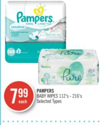 Shoppers Drug Mart Pampers baby wipes offer