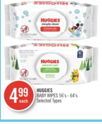 Shoppers Drug Mart Huggies baby wipes offer
