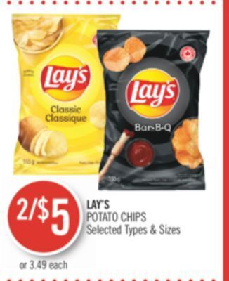 Shoppers Drug Mart Lay's potato chips offer
