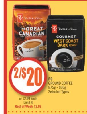 Shoppers Drug Mart Pc ground coffee offer