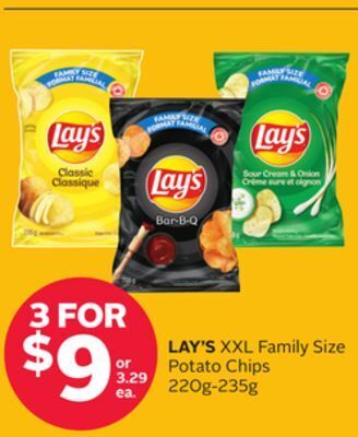 Rexall Lay's xxl family size potato chips offer