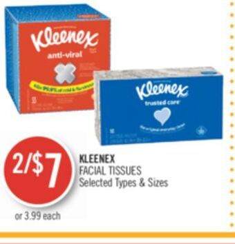 Shoppers Drug Mart Kleenex facial tissues offer