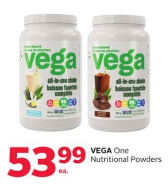 Rexall Vega one nutritional powders offer