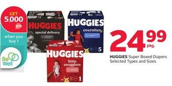 Rexall Huggies super boxed diapers offer