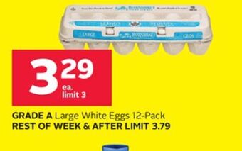 Rexall Grade a large white eggs offer