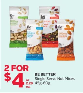 Rexall Be better single serve nut mixes offer