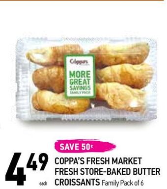 Coppa's Fresh Market Coppa's fresh market fresh store-baked butter croissants offer