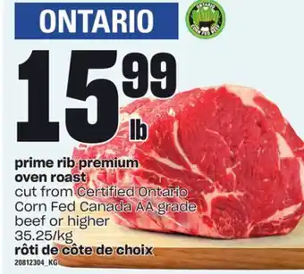 Independent City Market Prime rib premium oven roast offer