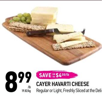 Coppa's Fresh Market Cayer havarti cheese offer