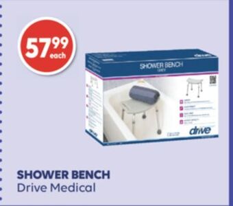 Shower bench drive medical