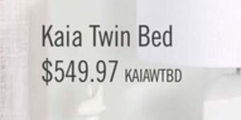 The Brick Kaia twin bed offer