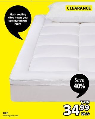 JYSK Frio cooling fiber bed offer