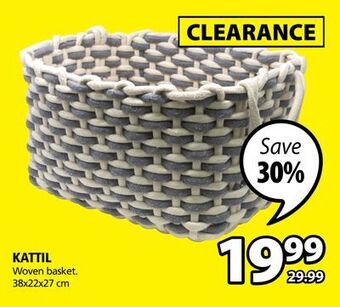 JYSK Kattil woven basket offer
