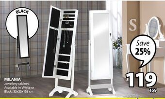 JYSK Milania jewellery cabinet offer