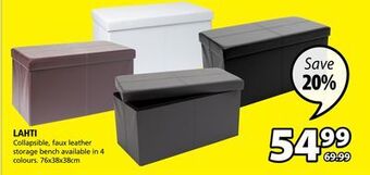 JYSK Lahti storage bench offer