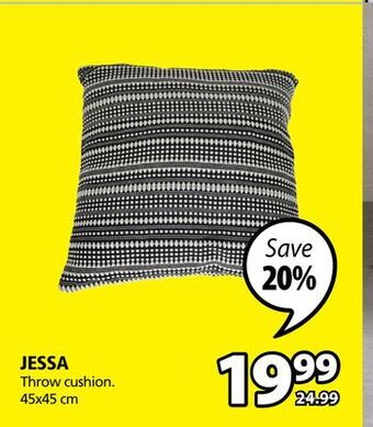 JYSK Jessa throw cushion offer