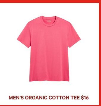 Joe Fresh Men's organic cotton tee offer
