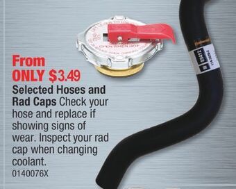 PartSource Selected hoses and rad caps offer