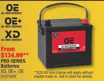 PartSource Pro-series batteries offer