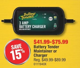 PartSource Battery tender maintainer or charger offer