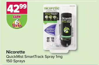 PharmaChoice Nicorette quickmist smarttrack spray offer
