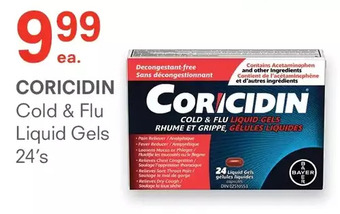 Coricidin cold & flu liquid gels