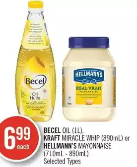 Shoppers Drug Mart Becel oil, kraft miracle whip or hellmann's mayonnaise offer