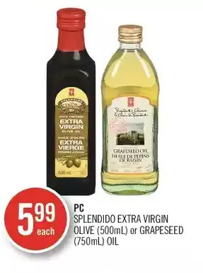 Shoppers Drug Mart Pc splendido extra virgin olive or grapeseed oil offer