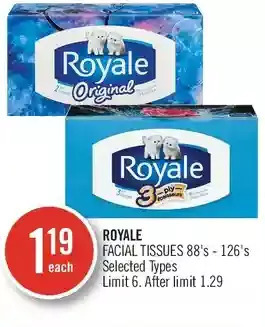 Shoppers Drug Mart Royale facial tissue offer