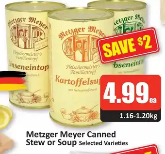 Starsky Metzger meyer canned stew or soup offer