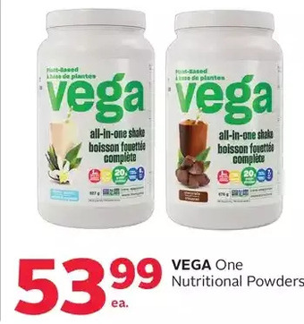 Rexall Vega one nutritional powders offer