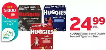Rexall Huggies super boxed diapers offer