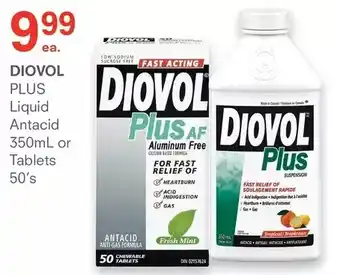 Guardian Pharmacy Diovol plus liquid antacid or tablets offer
