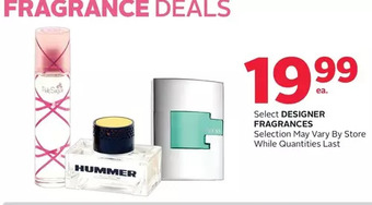 Rexall Designer fragrances offer