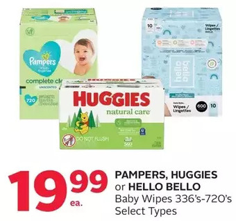 Rexall Pampers, huggies or hello bello baby wipes offer