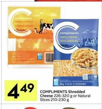 IGA Compliments Shredded Cheese offer