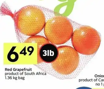 IGA Red Grape Fruit offer