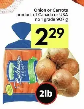 IGA Onion or Carrots offer