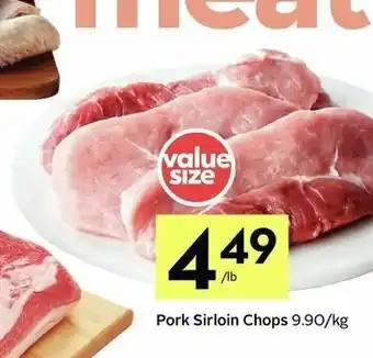 IGA Pork Sirloin Chops offer