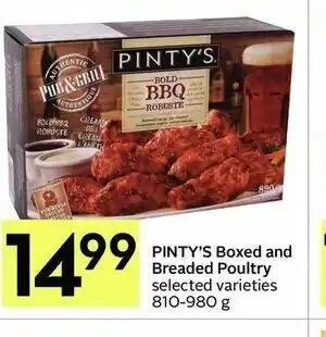 IGA Pinty's Boxed And Breaded Poultry offer