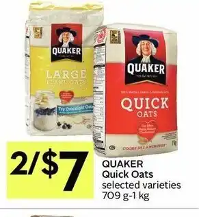 IGA Quaker Quick Oats offer