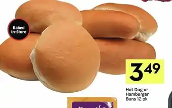 IGA Hot Dog or Hamburgers Buns offer